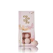 Cocoture Champagnetrøfler i lyserød dragébox 100 g